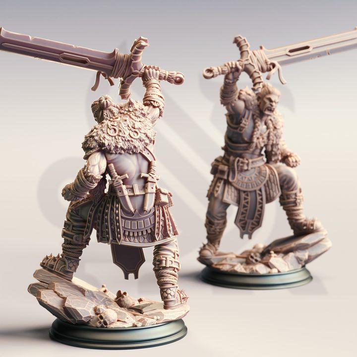 Half Orc Warrior Dungeons and Dragons Orc Fighter Mini RPG Tabletop Miniature DnD Painting Pathfinder 5e Berserker Mini DnD Gorr - DmS