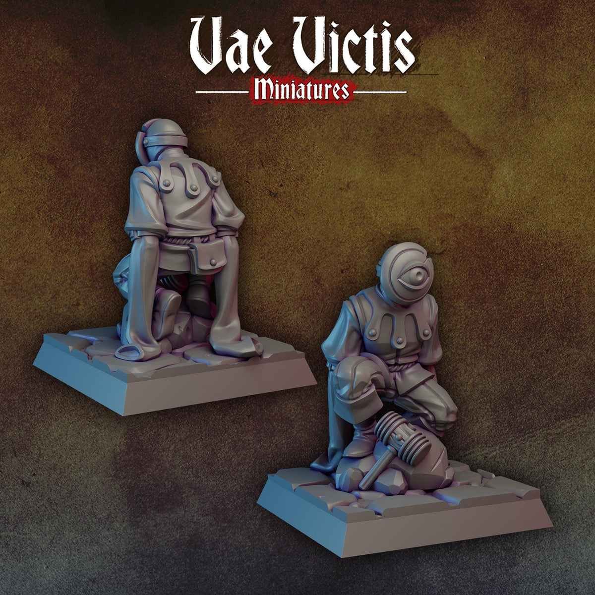 One Eyed Mask Unique Miniature for DnD Dungeons and Dragons 28mm/32mm Scale TTRPG Fantasy Figurine -December V.V