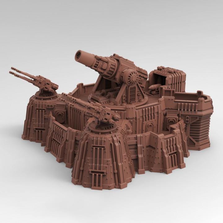 Planetary Defense Cannon | 3D Printed Sci-Fi Terrain for Wargaming, TTRPGs, Tabletop Display, Tesseract Tomb