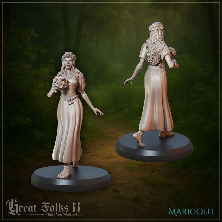 Midsummer Divination DnD Dungeons and Dragons Tabletop RPG Fantasy Miniatures 28mm/32mm/75mm Scale Miniatures Roleplaying Game