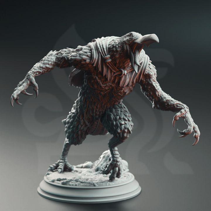 3pc Eldritch Ravenous Crow Miniatures DnD Dungeons and Dragons 28mm/32mm Bird Figurine DnD Monsters Pathfinder TTRPG Fantasy Monsters Ravens