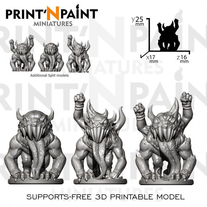 3 Horror Spawns Miniature – Dungeons and Dragons DnD 5e Pathfinder RPG Tabletop Fantasy Figure –PnP