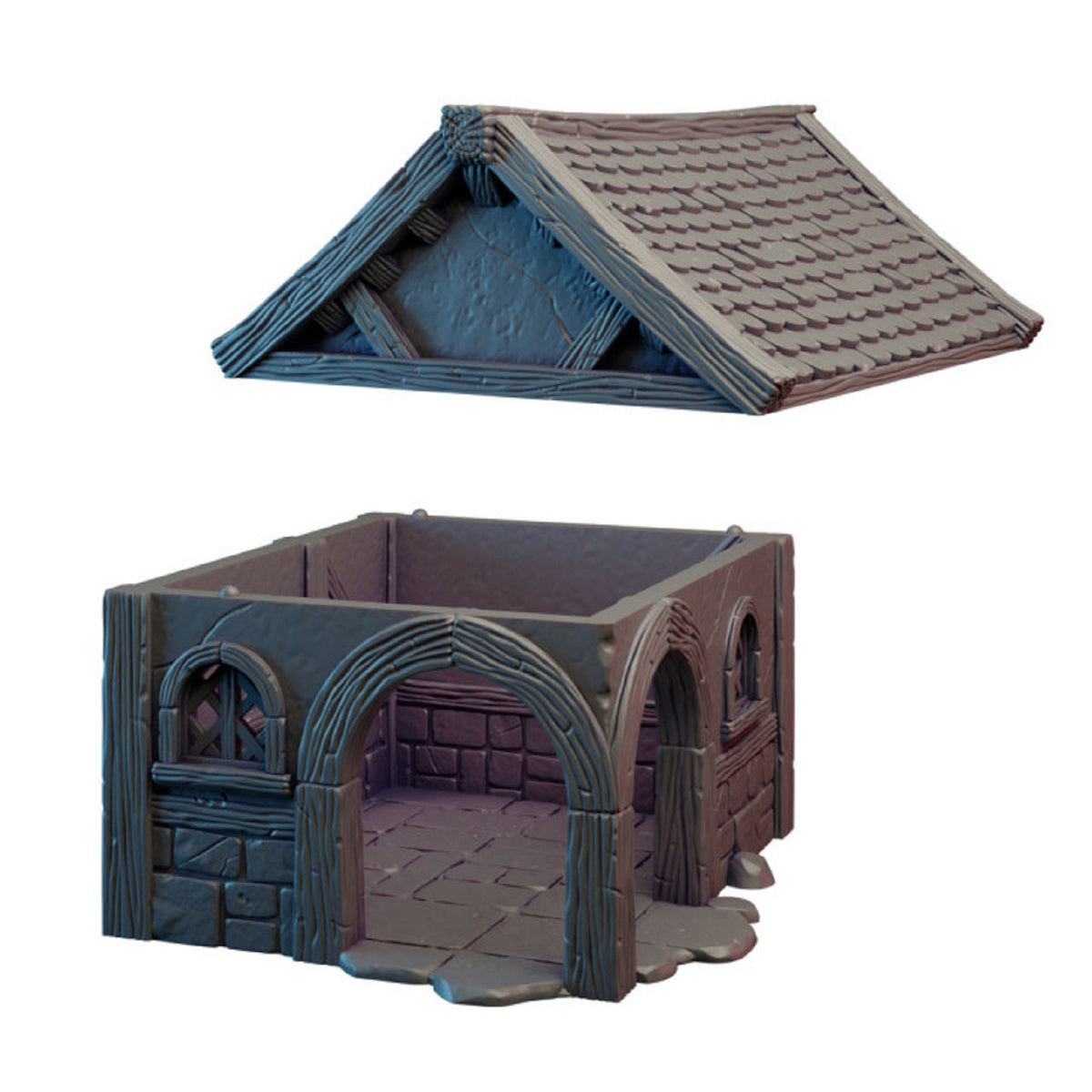 Toll House Miniature DnD Dungeons and Dragons 28mm/32mm TTRPG Wargame Miniature Building Props Scenery DnD 5e Outhouse House figurine