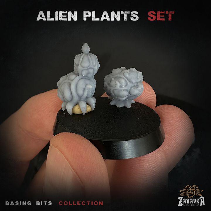 Alien Plants V2 12pc - Basing Bits (Plants) 28mm/32mm Sci-fi Battlefield Scatter Extraterrestrial Fantasy Scenery Elements Tyranid Mini