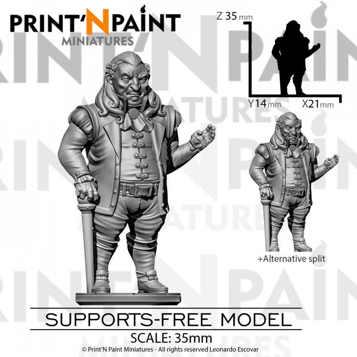 Human Noble Miniature – Dungeons and Dragons RPG Tabletop Figure Pathfinder 5e –PnP