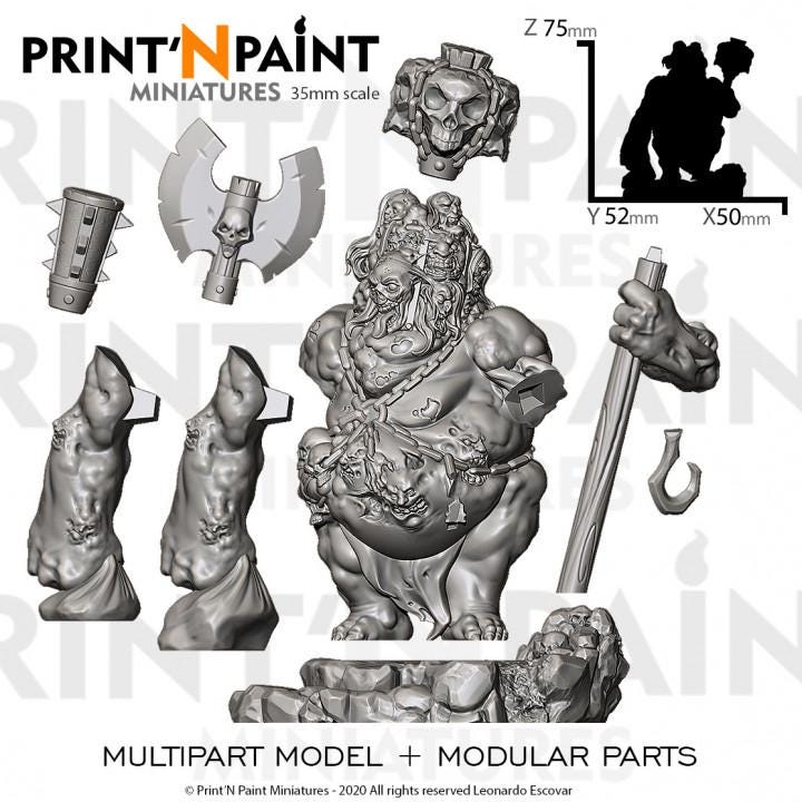 Dread Defiler Miniature – Dungeons and Dragons DnD 5e Pathfinder RPG Tabletop Fantasy Figure –PnP