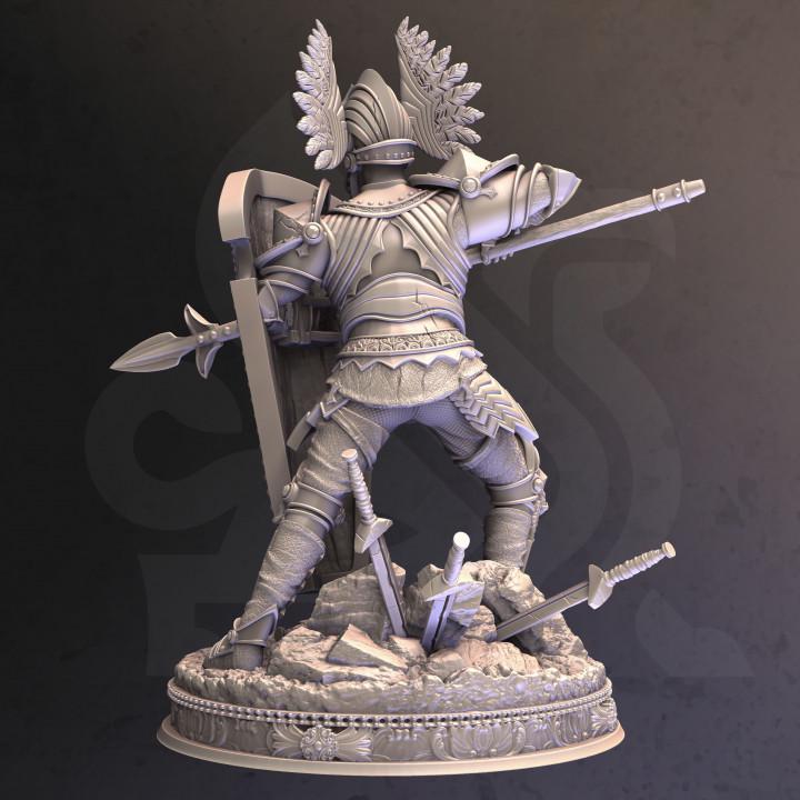 Tower Armored Guard Miniature Dungeons and Dragons 28mm/32mm/38mm Mini RPG Tabletop Miniature DnD Pathfinder 5e DnD Eridius Falx - DmS