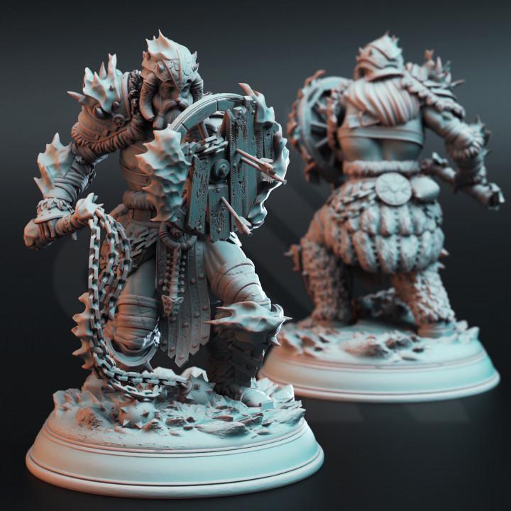 3pc Snow Giants DnD Dungeons and Dragons 28mm/32mm TTRPG Fantasy Wargame Giant Miniatures Fighter Warriors 5e Wargame Giants Nordic Minis