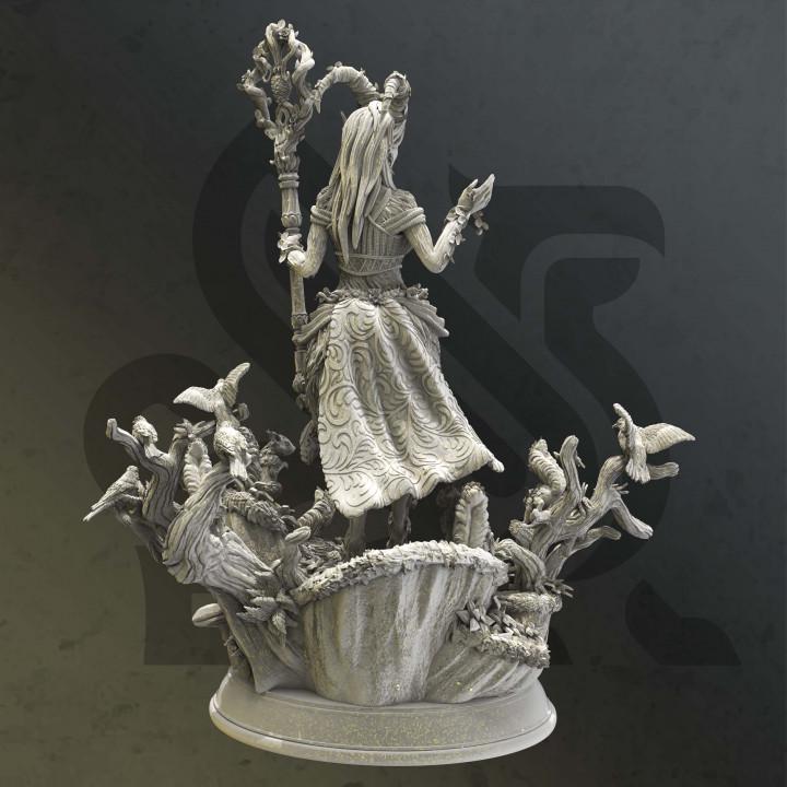 Elf Druid Miniature Female Satyr Dungeons and Dragons Mini RPG Tabletop Miniature D&D Fantasy TTRPG Pathfinder 5e DnD - DmS