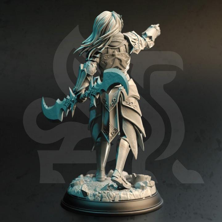 High Elf Commander Dungeons and Dragons 28mm/32mm/38mm Mini RPG Tabletop Miniature DnD Painting Pathfinder 5e DnD Cyrindeth - DmS