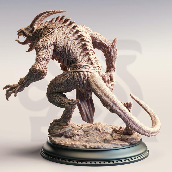 Eldritch Capra Abomination Dungeons and Dragons Monster Miniature RPG Tabletop Miniature DnD Painting Pathfinder 5e DnD The Absolver - DmS