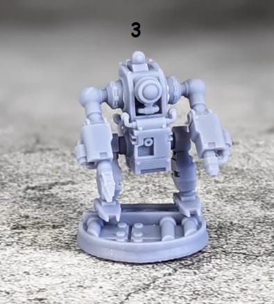 Maintenance Robots 28mm 32mm DnD Dungeons and Dragons Scifi Miniatures for TTRPG Wargames Fantasy Robots Tiny Mechs by Print Minis
