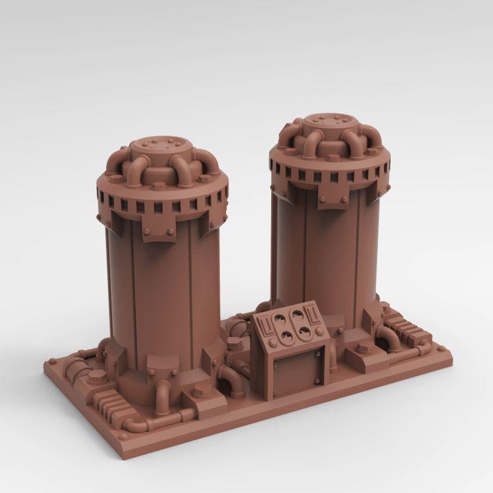 Cargo Barge with Cargo | 3D Printed Sci Fi Ship Terrain for Dungeons and Dragons, Starfinder, Infinity and TTRPG Scenery
