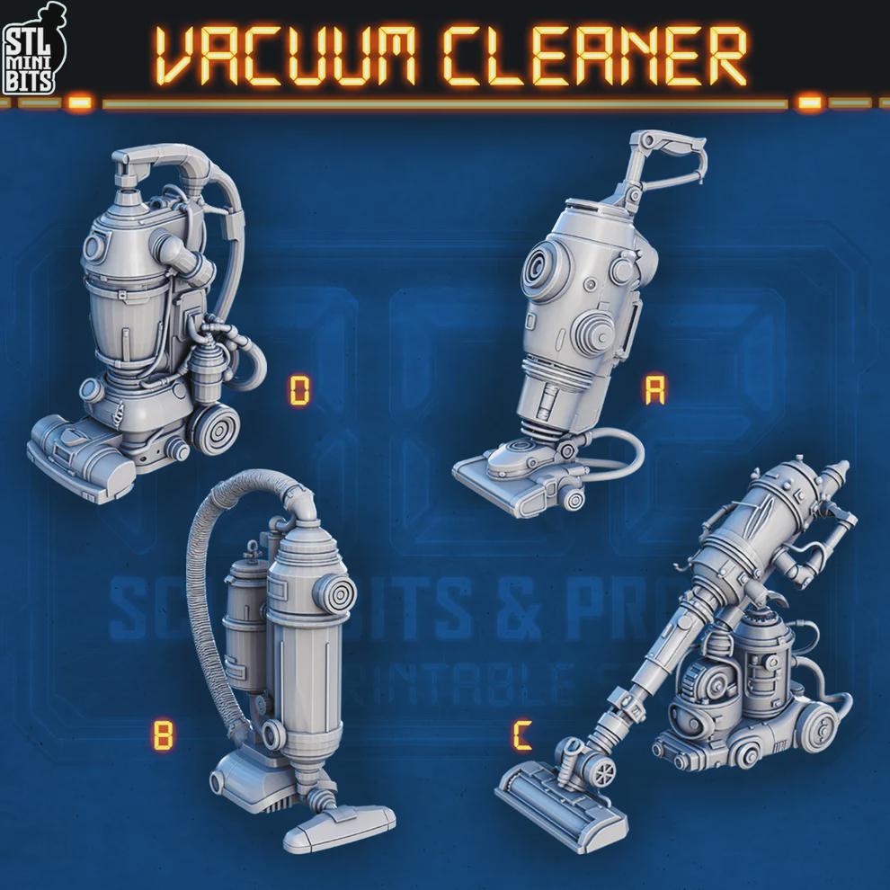 Sci-fi Vacuum cleaners for Dungeons and Dragons 28mm/32mm Basing Bits DnD Scatter Terrain Scenery D&D TTRPG Mini Basing Material - STL