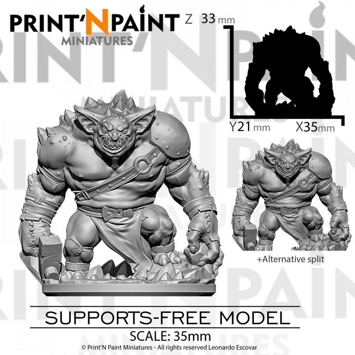 Mutant Goblin Miner Miniature – Dungeons and Dragons RPG Tabletop Fantasy Creature Figure for DnD 5e Encounters –PnP