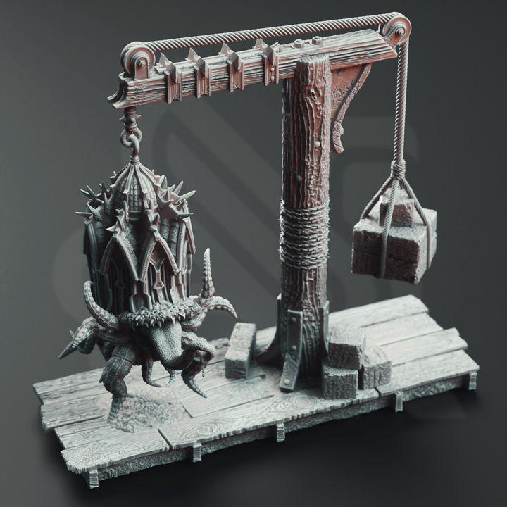 Eldritch Mimics - Canos Streets | 28mm/32mm/38mm TTRPG Dark Fantasy Wargaming City of Canos Terrain Cage Trap Cthulu Eldritch Monstrosity