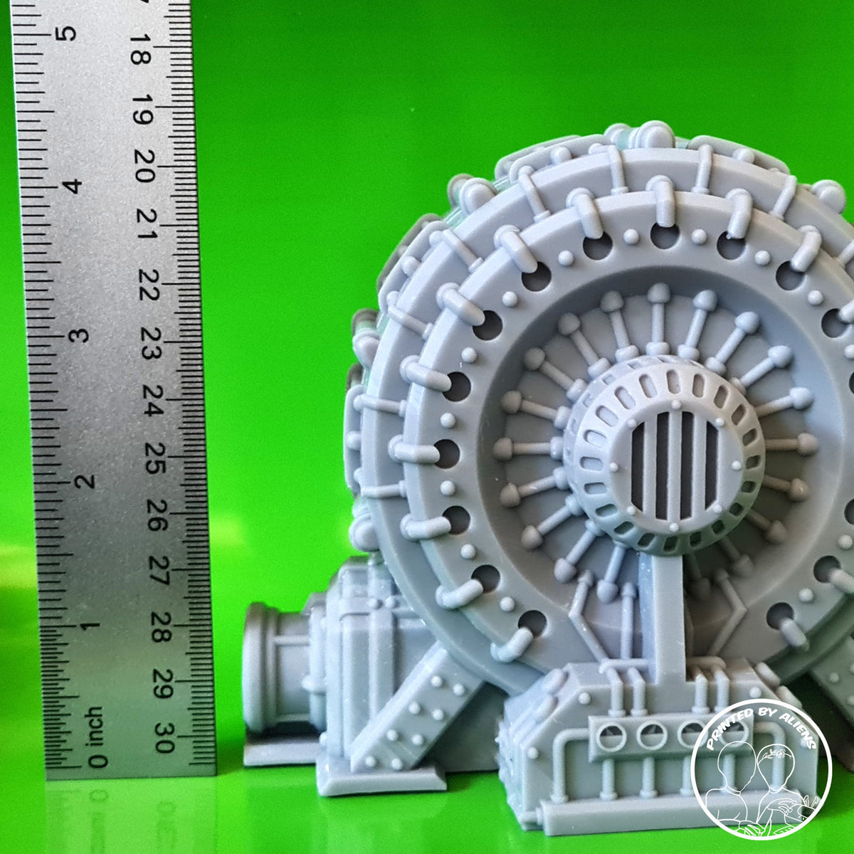 Industrial Steam Turbine SciFi Terrain 28mm 32mm Scale Wargame Terrain by Tesseract Tomb