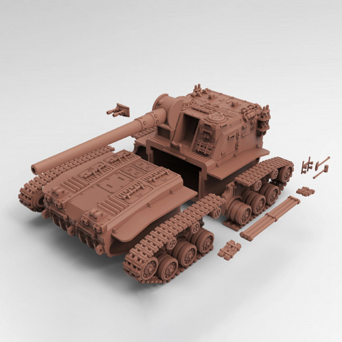 Wasteland Tank Miniature Mobile Artilery 28mm 32mm Sci Fi Miniatures Vehicles 40K Vehicles DnD Dungeons and Dragons Heavy Armor Vehicles
