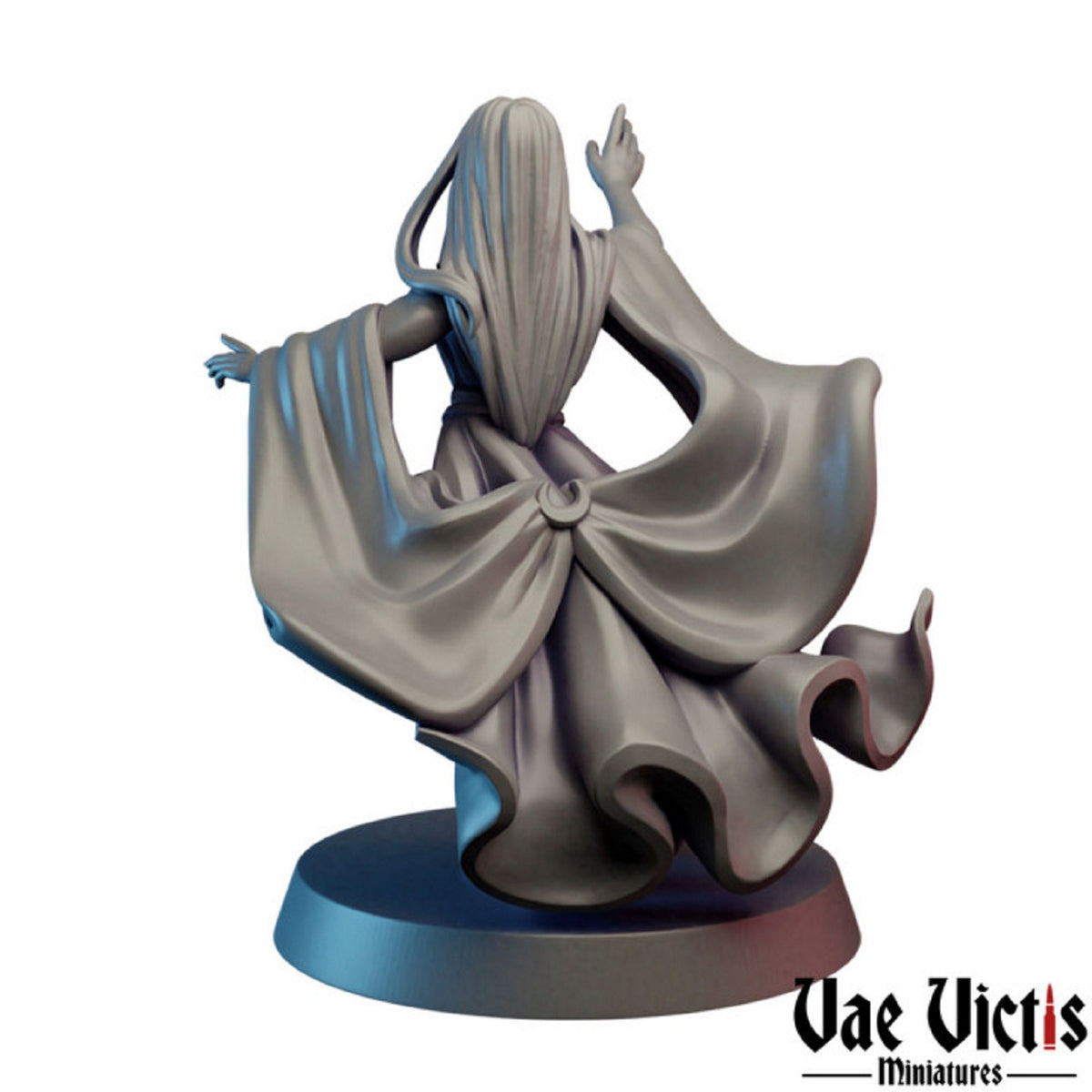 Sorceress Mini, Magician DnD, Dungeons and Dragons, D&D, Pathfinder, Tabletop RPG, Scatter, Magician, Witch mini fig, Vae Victus Miniatures