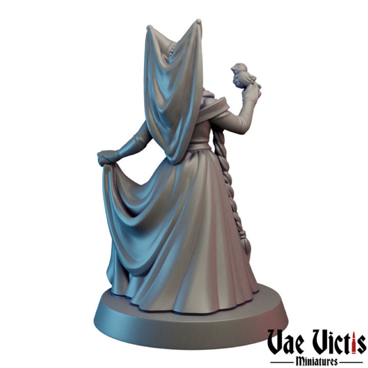 Lady Bird Female Townsfolk DnD Dungeons and Dragons 28mm/32mm TTRPG Fantasy Wargame Miniature Villager NPC Noble lady