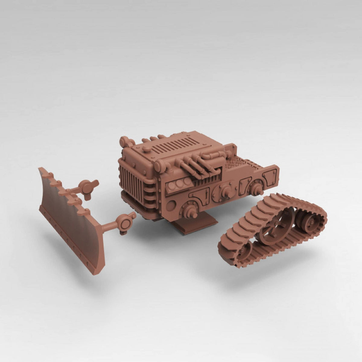 Mini Bulldozer 28mm/32mm 3D Printed Miniature Fantasy TTRPG Wargame Miniature Ideal for Dioramas Tabletop Games Industrial Heavy Equipment