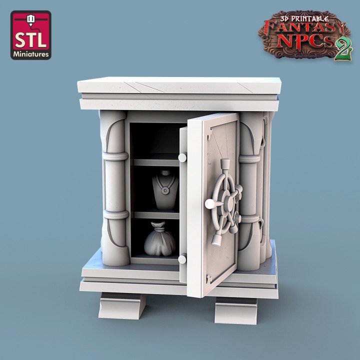 Jewelers Set, DnD, Dungeons and Dragons, Jewelry Vendor Set, Fantasy Furniture, Shop, Store, Townsfolk Vendor Set for Diorama and TTRPG