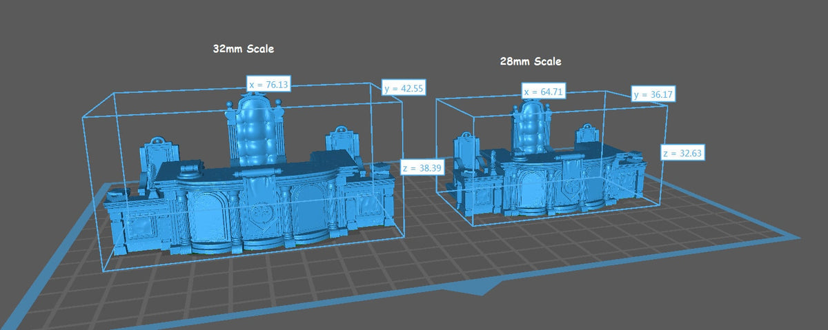 Magistrate Set, Court Room Furniture, DnD, Dungeons and Dragons, Judge miniature, Attorney NPCs, Fantasy, Townsfolk, DnD Scatter terrain