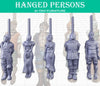 5pc Hung prisoners DnD Dungeons and Dragons 28mm/32mm Casualties Wargame Miniatures Medieval Townsfolk NPCs Corpse Miniatures