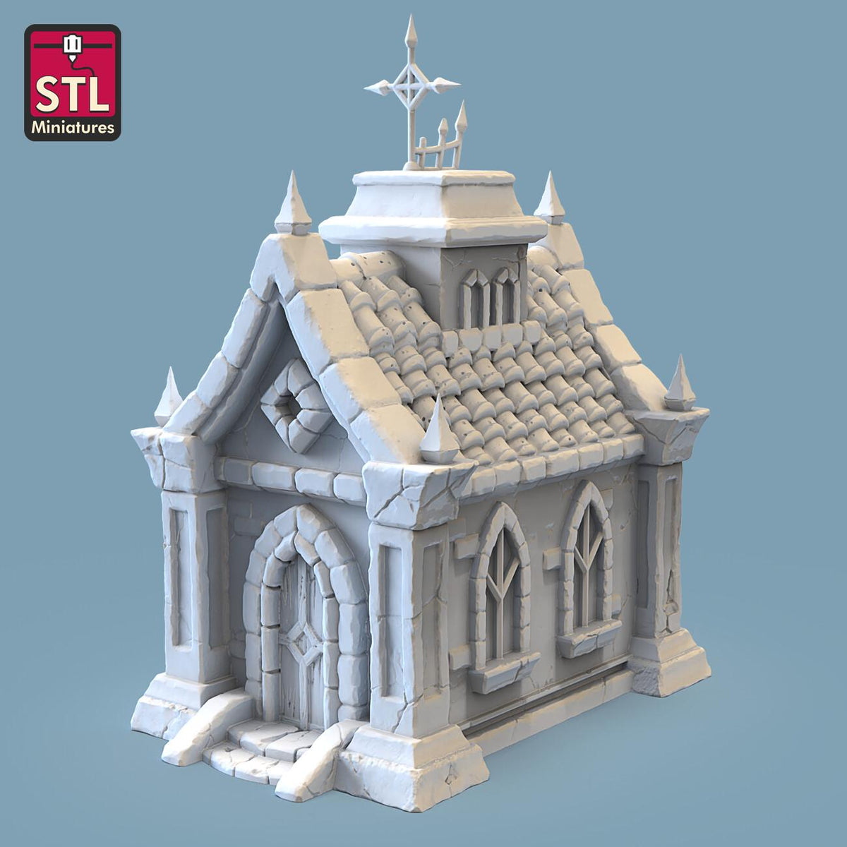 Graveyard Miniature Building DnD Dungeons and Dragons 28mm/32mm TTRPG Fantasy Wargame Scatter Scenery Graveyard Brick Building Haunted House