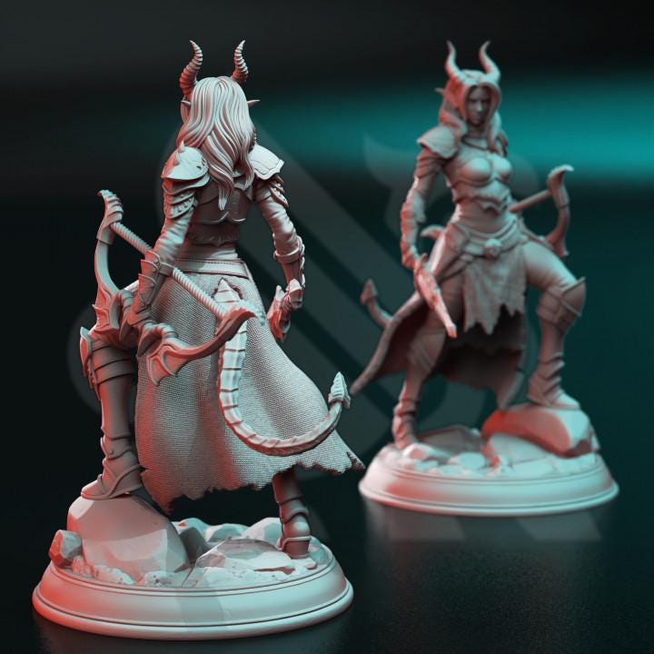 Tiefling Ranger miniature image 2