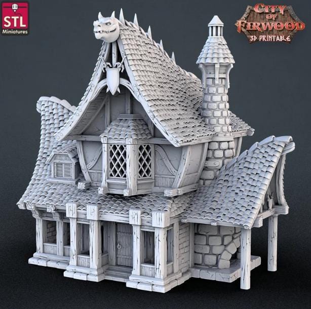 Weapon Store 28mm/32mm brick building miniature