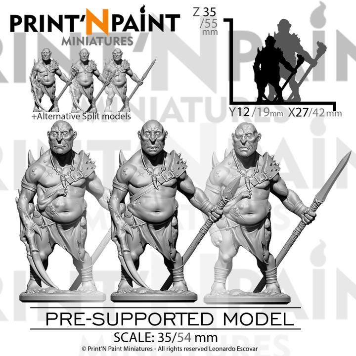 Three mutant warriors miniature alternate view