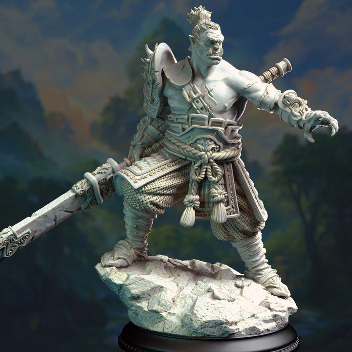 Bao Long Orc Battlemaster miniature