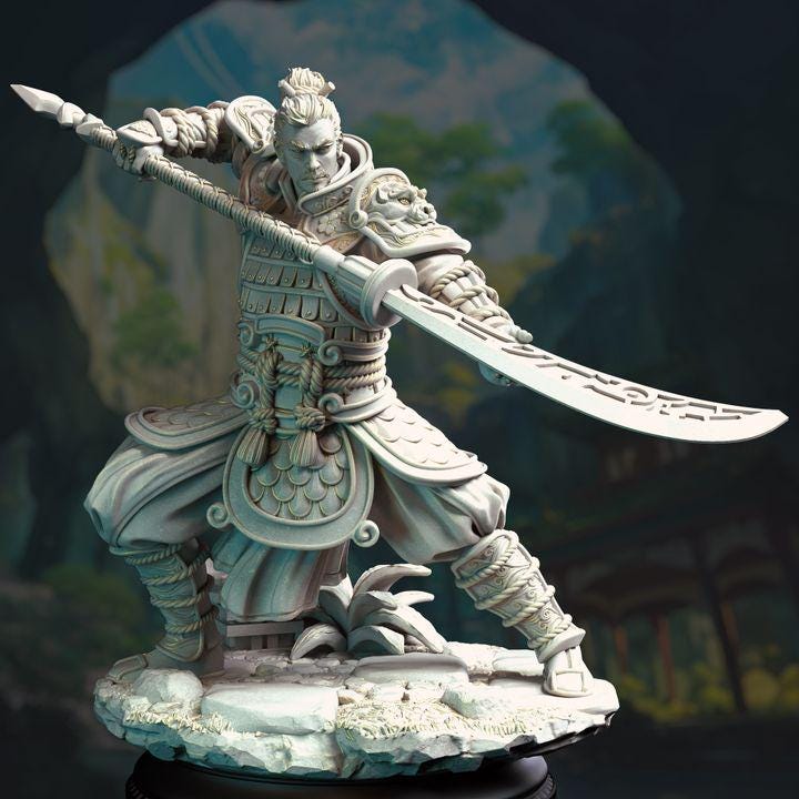 Eastern Commander Fighter Hu Shen miniature