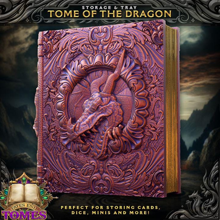 Dragon Tome dice vault
