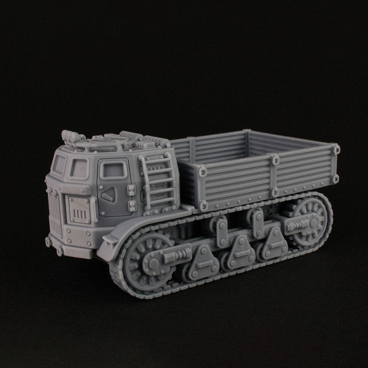 Catalog image of the Tesseract Tomb tracked flatbed transporter miniature