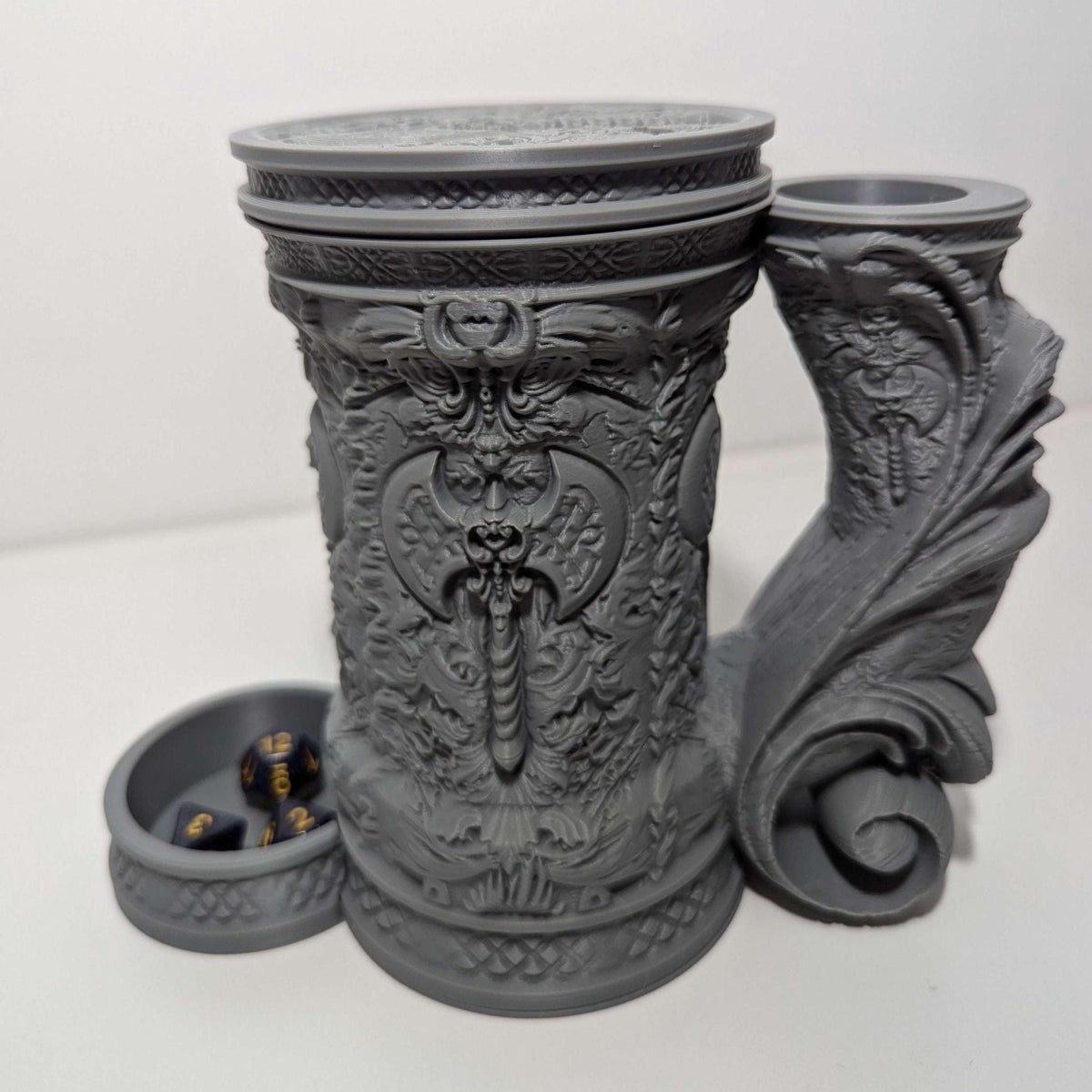 
Barbarian Tankard Dice Vault and Tower 3D