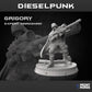 
5pc Diesel Heroes - Dieselpunk Collection | 28mm/32mm TTRPG Sci-fi Industrial Dieselpunk Maslo Group Fighters Dystopian Wargaming Miniatures