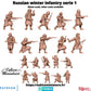 
Russian Winter Infantry Serie 1 – 15mm 20mm 28mm 32mm 1 35 Scale – WW2 Soviet Army Miniatures for Wargames – Eskice Miniature