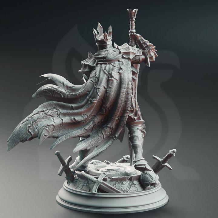 
Void Knight Miniature DnD Dungeons and Dragons 28mm/32mm/38mm The Forgotten TTRPG Fantasy Wargame Knight  Paladin 5e-Ser Elias the Forgotten