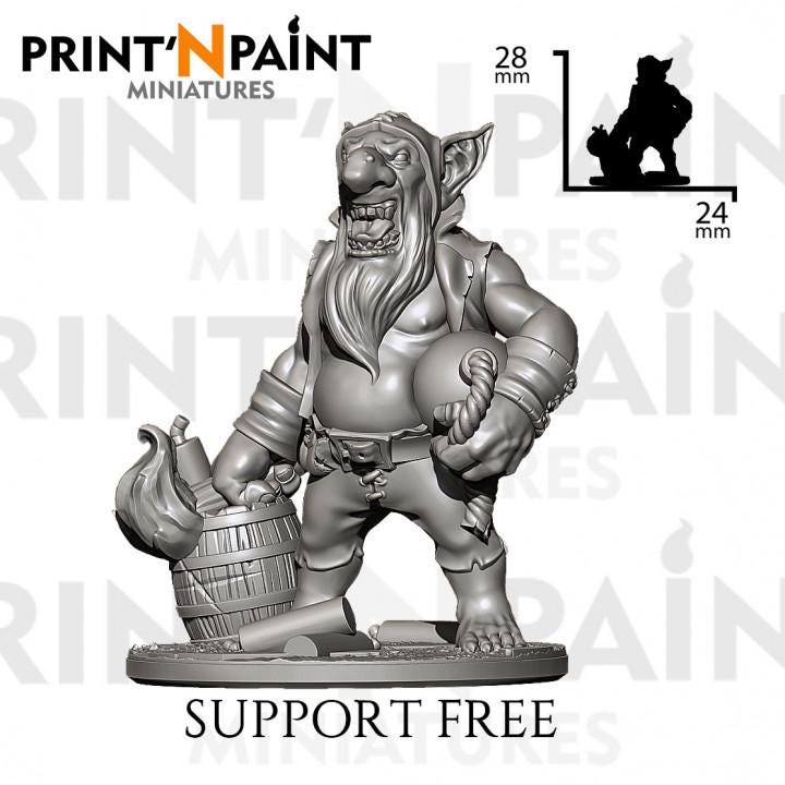 
Goblin Raiders Bundle Miniature – Dungeons and Dragons DnD 5e Pathfinder RPG Tabletop Fantasy Figure –PnP