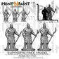 
3pc Evil Monks – Fantasy Cultist Miniature Set – 28mm 32mm 35mm Scale – Tabletop RPG Figures for DnD & Pathfinder – Gray PLA –PnP