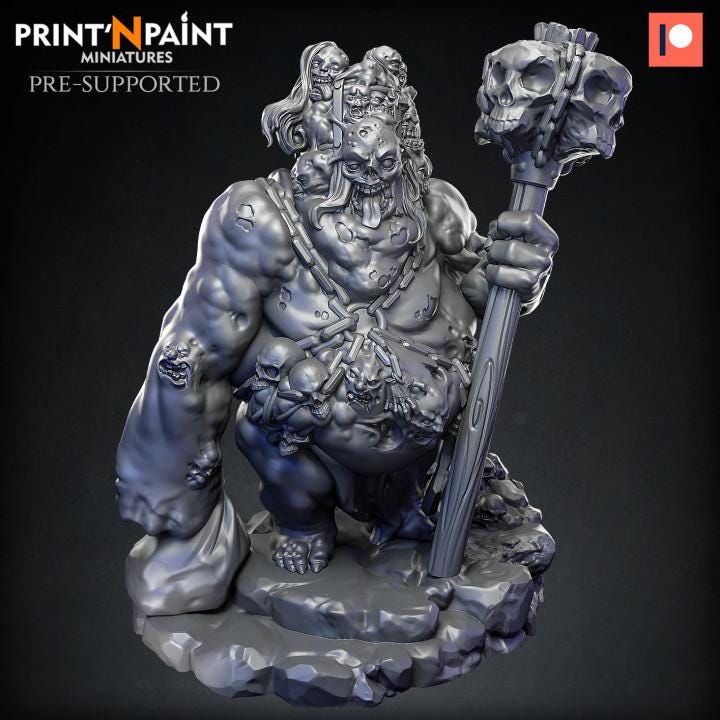 
Dread Defiler Miniature – Dungeons and Dragons DnD 5e Pathfinder RPG Tabletop Fantasy Figure –PnP