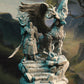 
Hippogriff Rider Miniature Set DnD Dungeons and Dragons TTRPG Wargame Figurine Tabletop RPG DnD Large Beast Creature Paladin Fighter 5e