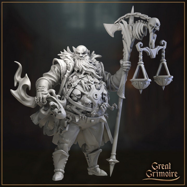 
Fate Weigher Miniature DnD Dungeons and Dragons 28mm/32mm TTRPG Fantasy Wargame Miniature NPC Miniature props for Dioramas