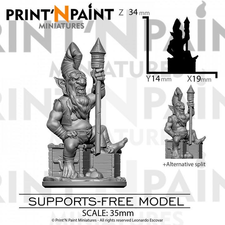 
Goblin Mine 3 Mini Bundle Miniature – Dungeons and Dragons RPG Tabletop Fantasy Creature Figure for DnD 5e Encounters –PnP