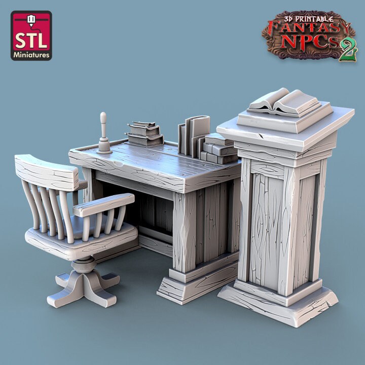
Classroom Scatter DnD Dungeons and Dragons 28mm/32mm Diorama Figurines Children Miniature School Miniatures TTRPG Fantasy Scatter Terrain