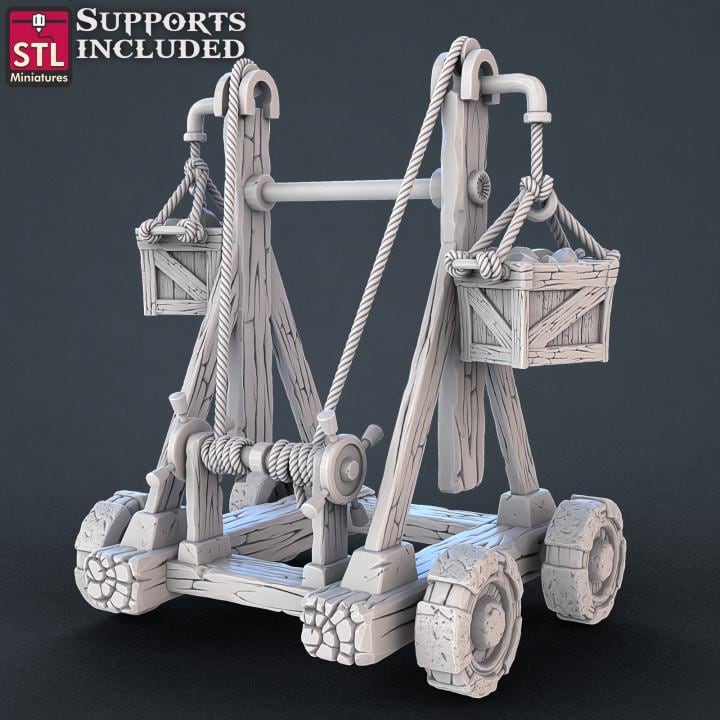
Constructors Set Crane Miniature for DnD Dungeons and Dragons 28mm/32mm Scale Wargame Props DnD5e Fantasy Machine Scenery Mine Miniatures