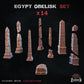 
14pc Egypt Obelisk Set for Dungeons and Dragons 28mm/32mm Basing Bits DnD Scatter Terrain Scenery D&D TTRPG Mini Basing Material - ZbW