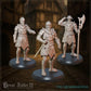 
3pc Grimwardens for Dungeons and Dragons 28mm/32mm TTRPG Townsfolk Guard Miniatures RPG Soldiers - GG